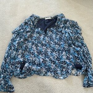 Ramy Brook Celeste Print Silk-Blend Top